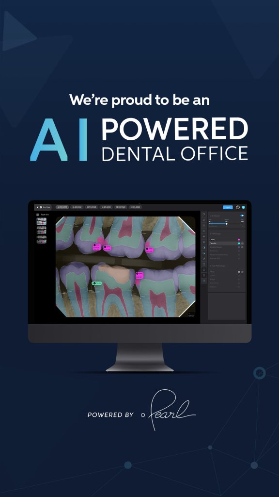High-tech dental office equipped with AI tools